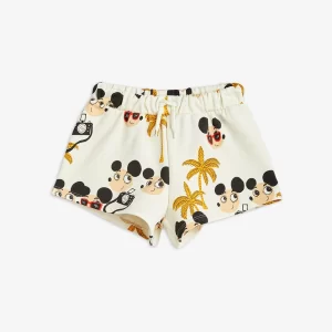 Mini Rodini SS23 Ritzratz AOP Sweatshorts Off White