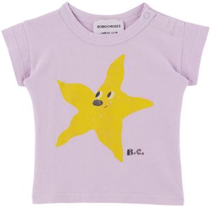 Bobo Choses SS23 Baby T-Shirt Starfish Lavender