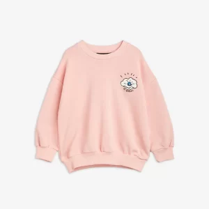 Mini Rodini AW23 Seashell Chenille Embroidery Sweatshirt Light Pink