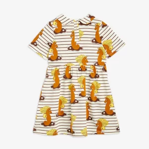 Mini Rodini AW23 Unicorn Seahorse AOP Short Sleeve Dress