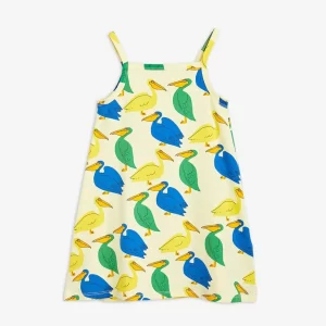 Mini Rodini AW23 Pelican Tank Dress Yellow