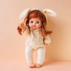 Tiny Harlow Doll Threads Bunny Hoodie and Leggings Set Cream
