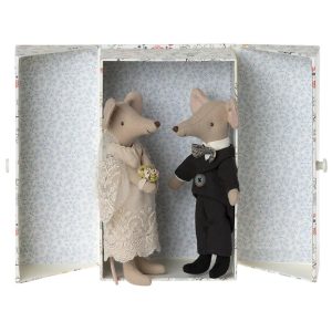 Maileg Mice in Box Wedding Couple