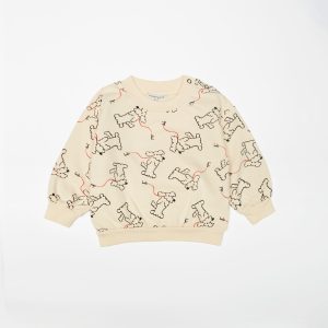 Weekend House Kids AW23 Baby Dog All Over Sweatshirt