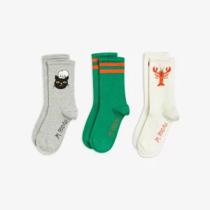 Mini Rodini AW23 Socks Chef Cat 3PK