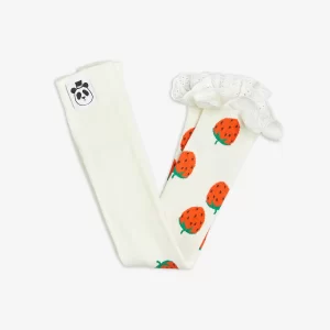 Mini Rodini AW23 Leggings Lace Edge Strawberries