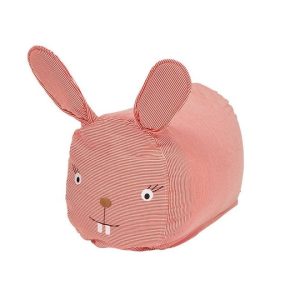 OYOY Roby Bean Bag Ride On Rabbit Red