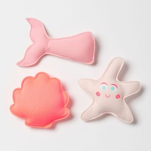 SUNNYLiFE Dive Buddies Melody the Mermaid Aqua Neon Strawberry Set of 3