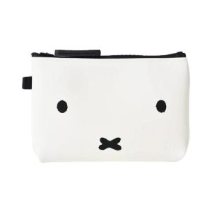 Miffy Face Zipper Pouch White