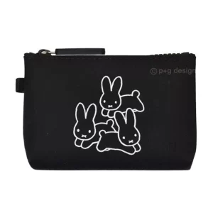 p+g design Nuu Small Miffy Zipper Case Black