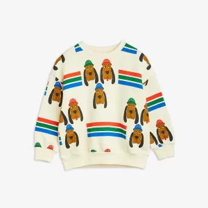 Mini Rodini SS24 Sweatshirt Bloodhound AOP White