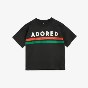 Mini Rodini SS24 T-Shirt Short Sleeve Adored Black