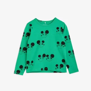 Mini Rodini SS24 Ritzrats AOP Long Sleeve T-Shirt Green