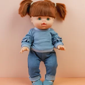 Tiny Harlow Doll Threads Ruffle Jumper and Denim Pants Set