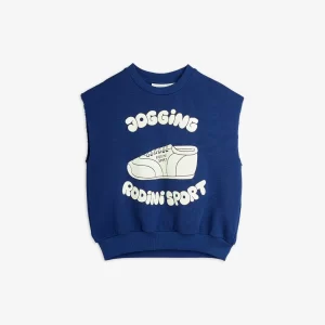 Mini Rodini SS24 Sweat Tank Jogging Navy Blue