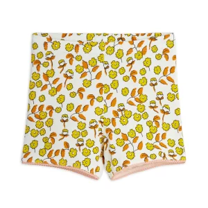 Mini Rodini SS24 Bike Shorts Flowers AOP Lace Edge