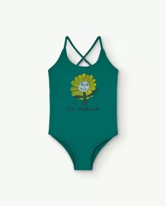 The Animal Observatory Kids Octopus Swimsuit Onepiece Green