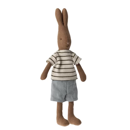 Maileg Rabbit Size 1 Brown Shirt and Shorts