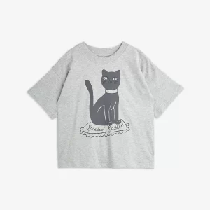 Mini Rodini AW24 T-Shirt Cat Grey