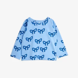 Mini Rodini AW24 T-Shirt Long Sleeve AOP Bow Blue