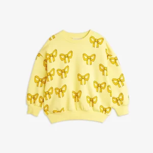 Mini Rodini AW24 Sweatshirt AOP Bow Yellow