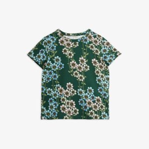 Mini Rodini AW24 T-Shirt Daisy AOP Green