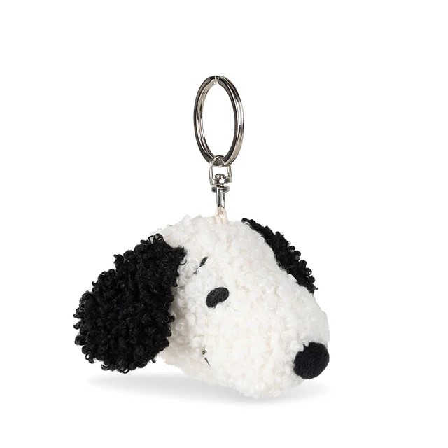 Peanuts Snoopy Head Keychain ECO Tiny Teddy Cream 4.5cm - Image 3