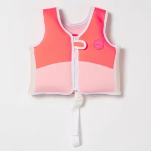 SUNNYLiFE Swim Vest Melody the Mermaid Neon Strawberry 2-3Y