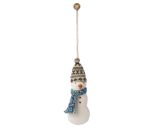 Maileg Ornament Snowman Blue