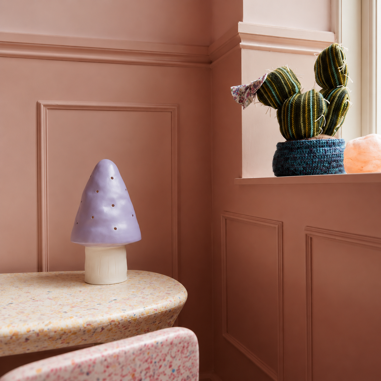 Egmont Heico Mushroom Lamp Small Lavender - Image 4