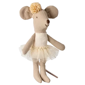 Maileg Ballerina Mouse Little Sister Off-White