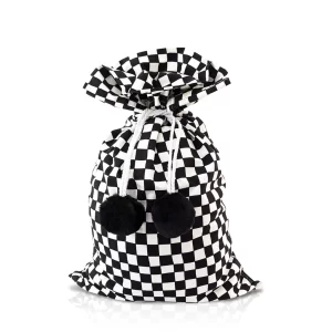 Sack Me Swag Santa Sack Checkered Black