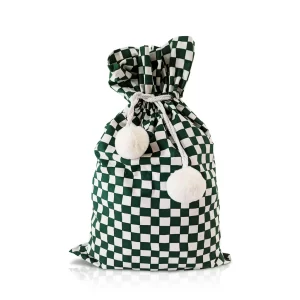 Sack Me Swag Santa Sack Checkered Green