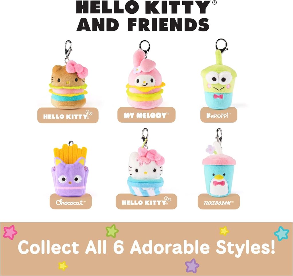 Hello Kitty and Friends Surprise Blind Box Keychain - Fast Food Plush - Image 6