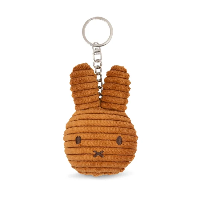 Miffy Keychain Flat ECO Corduroy Cinnamon 10cm