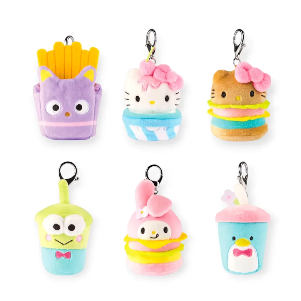 Hello Kitty and Friends Surprise Blind Box Keychain - Fast Food Plush