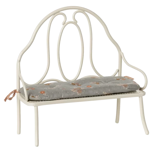 Maileg Miniature Vintage Bench Miniature Off-white