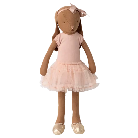 Maileg Bunny Size 3 - Chocolate Brown - Ballet Suit and Skirt Rose