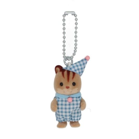 Sylvanian Families Keychain Walnut Squirrel Baby Bedtime