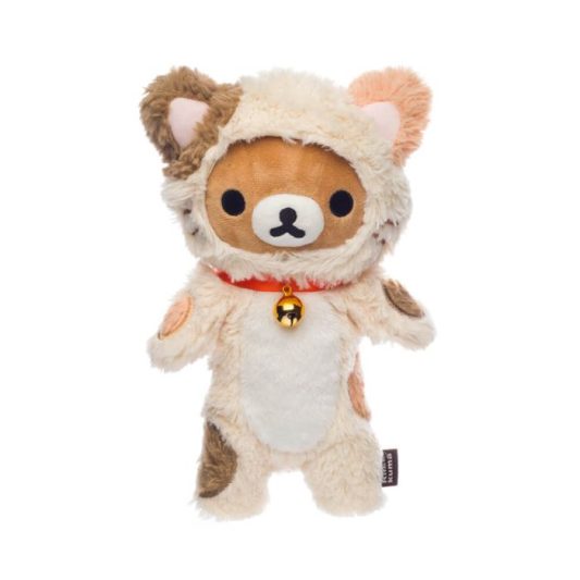 San-x Rilakkuma Huggable Calico Cat Plush Doll Small