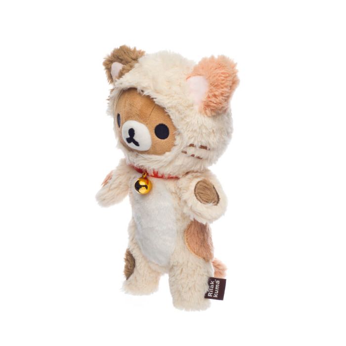 San-x Rilakkuma Huggable Calico Cat Plush Doll Small - Image 4