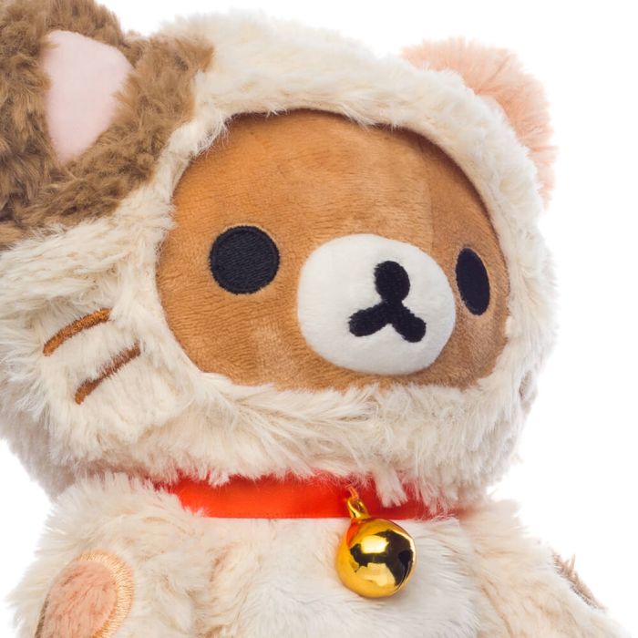 San-x Rilakkuma Huggable Calico Cat Plush Doll Small - Image 6