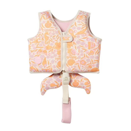 SUNNYLiFE x Ripcurl Kids Swim Vest Ocean Magic Pink 3D 2-3Y