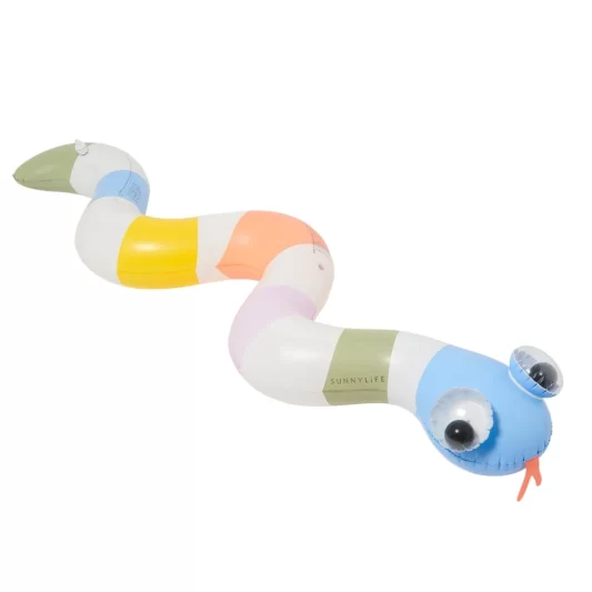 SUNNYLiFE Inflatable Snake Sprinkler Into the Wild Multi