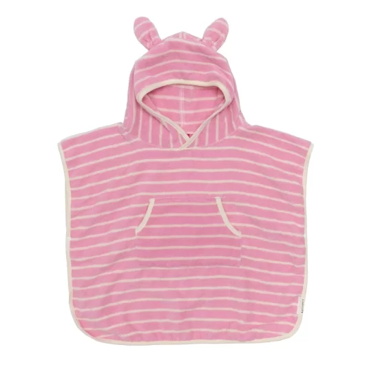 SUNNYLiFE Kids Character Hooded Towel Cotton Candy Pink Stripe