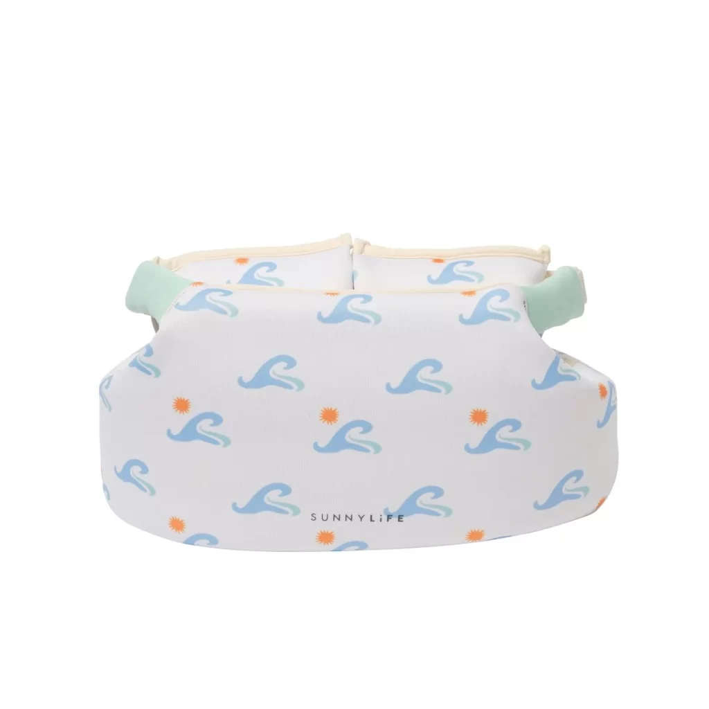 SUNNYLiFE Kids Floatie Jacket 3-6 Sammy the Seagull Blue Wave - Image 7