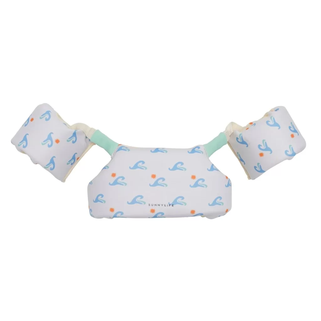 SUNNYLiFE Kids Floatie Jacket 3-6 Sammy the Seagull Blue Wave