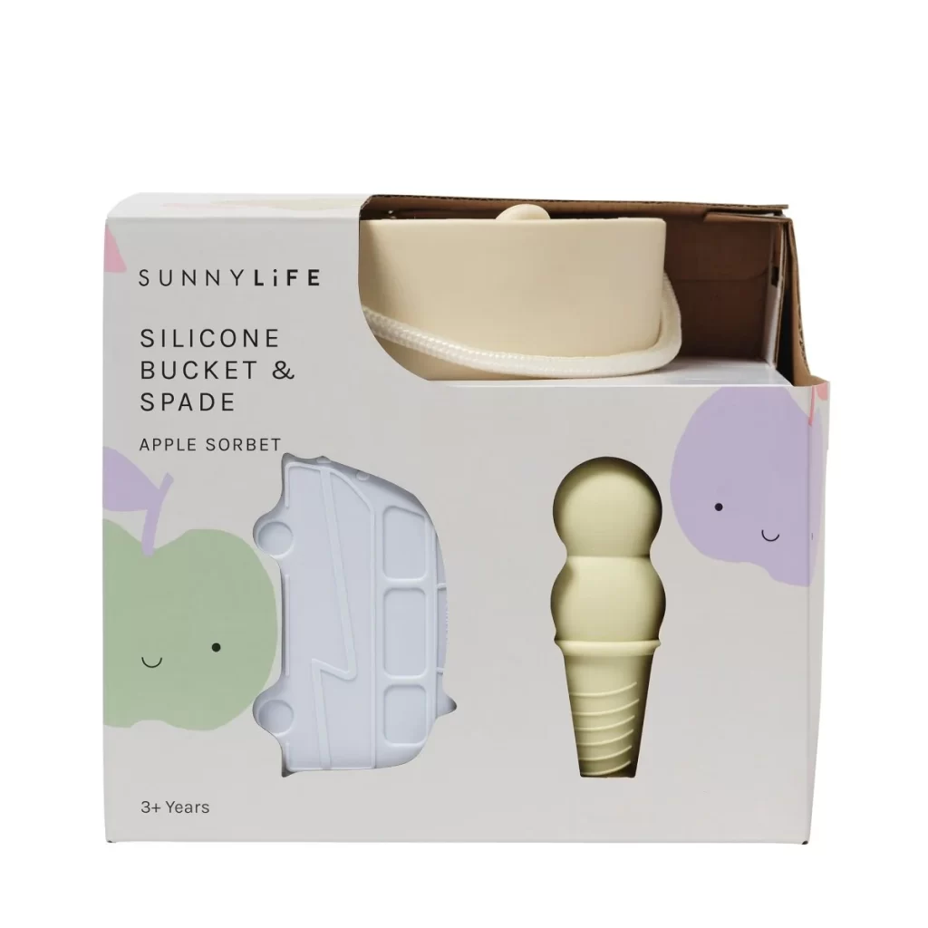 SUNNYLiFE Silicone Bucket and Spade Set Apple Sorbet Multi - Image 7