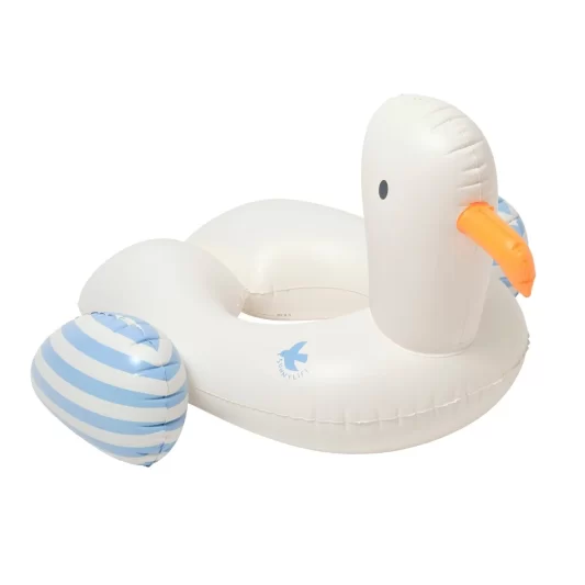 SUNNYLiFE Kiddy Float Sammy the Seagull Blue Stripe