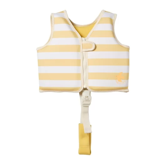 SUNNYLiFE Kids Swim Vest Sammy the Seagull Mustard Stripe 2-3Y